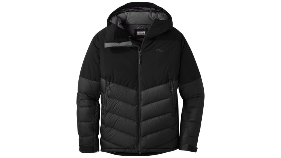 Outdoor Research Super Transcendent Down Hooded Jacket - Mens, Black, Extra Large, 2716190001009