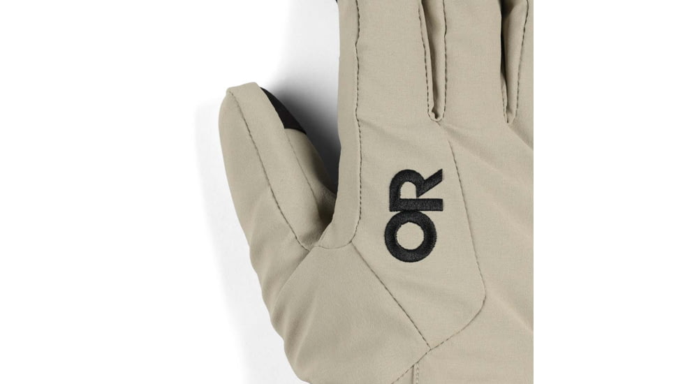 Outdoor Research Sureshot Heated Softshell Gloves - Mens, Pro Khaki, Large, 3000072291008