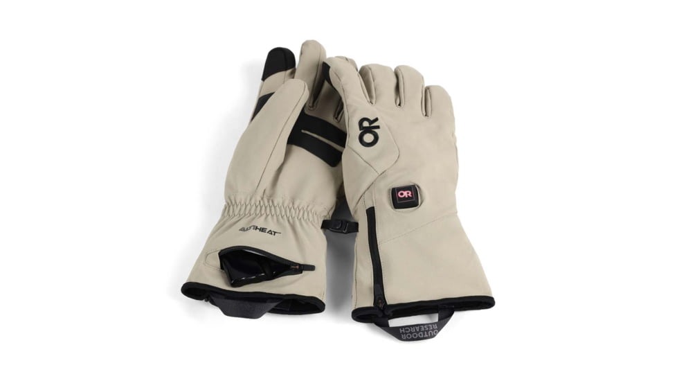 Outdoor Research Sureshot Heated Softshell Gloves - Mens, Pro Khaki, Large, 3000072291008