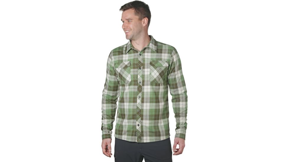Outdoor Research Tangent II Long Sleeve Shirt - Mens, Juniper Plaid, Medium, 2681211399007