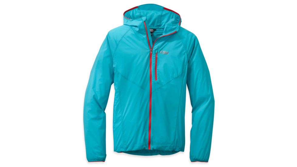 Tantrum Hooded Jacket - Mens-Typhoon/Hot Sauce-Small