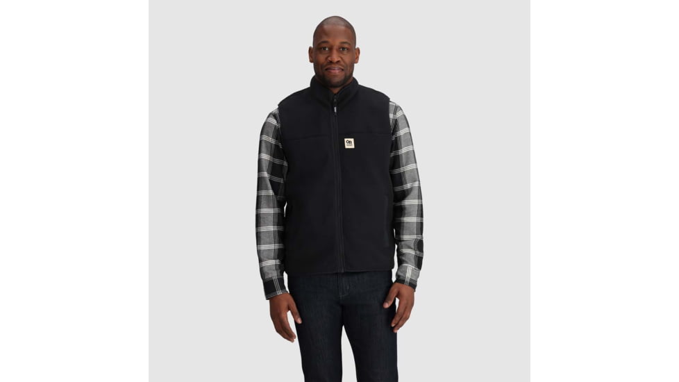 Outdoor Research Tokeland Fleece Vest - Mens, Black, Extra Large, 3006200001009