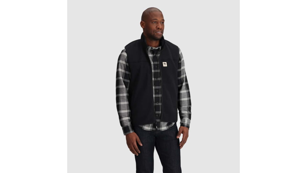 Outdoor Research Tokeland Fleece Vest - Mens, Black, Extra Large, 3006200001009