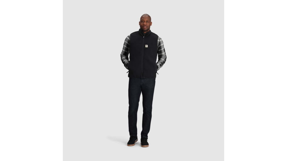 Outdoor Research Tokeland Fleece Vest - Mens, Black, Extra Large, 3006200001009