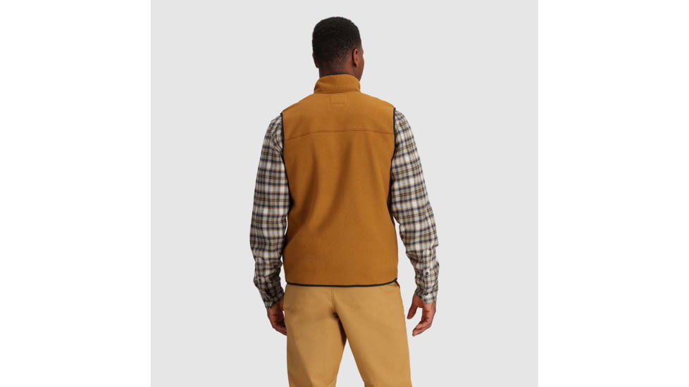 Outdoor Research Tokeland Fleece Vest - Mens, Bronze/Black, 2XL, 3006202519010