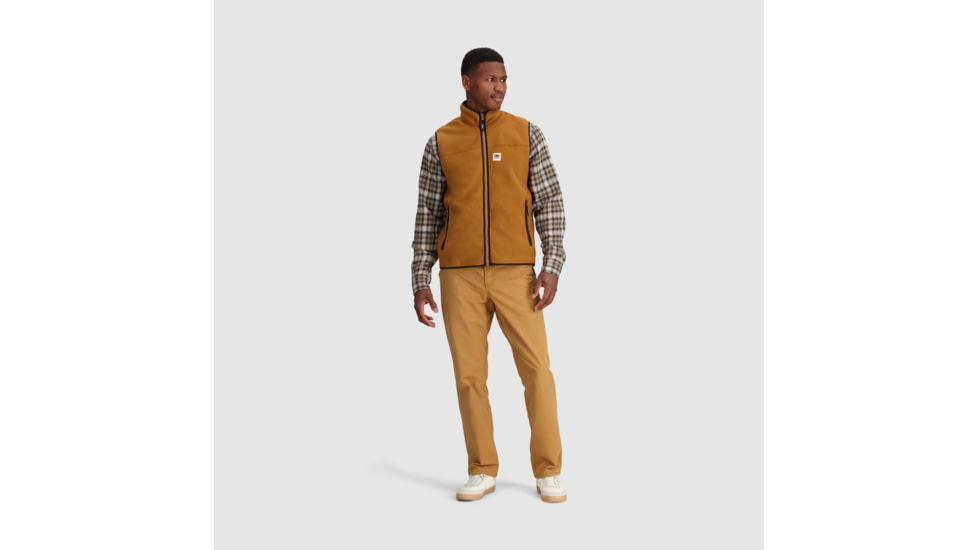 Outdoor Research Tokeland Fleece Vest - Mens, Bronze/Black, 2XL, 3006202519010