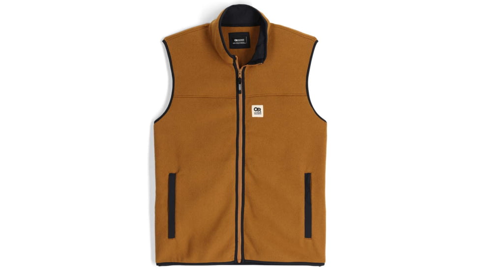 Outdoor Research Tokeland Fleece Vest - Mens, Bronze/Black, 2XL, 3006202519010