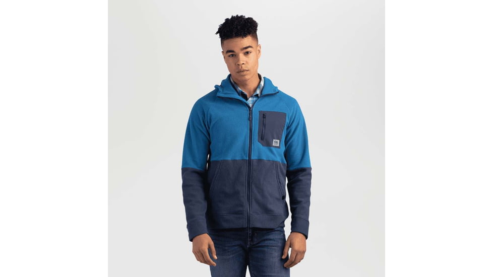 Outdoor Research Trail Mix Hoodie - Mens, Cascade/Naval Blue, Large, 2799531957008