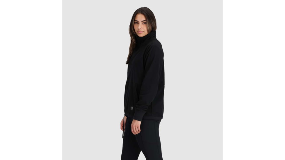 Outdoor Research Trail Mix Quarter Zip Pullover - Womens, Black, Medium, 3001390001007