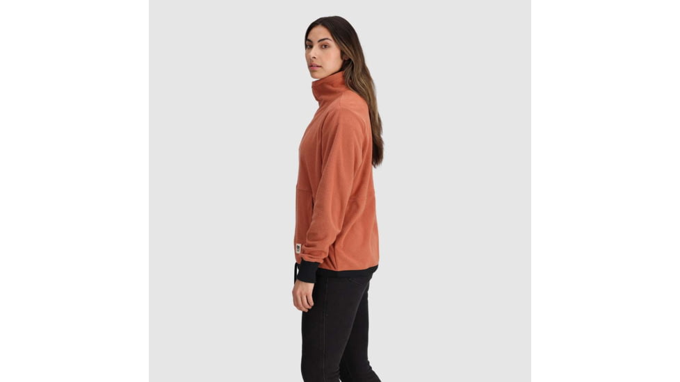 Outdoor Research Trail Mix Quarter Zip Pullover - Womens, Cinnamon/Black, Extra Large, 3001392615009