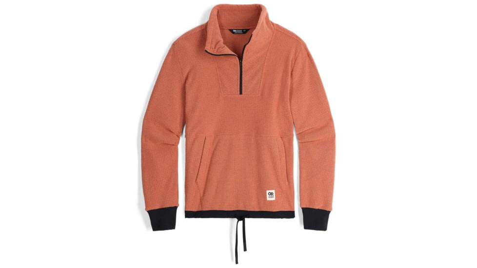 Outdoor Research Trail Mix Quarter Zip Pullover - Womens, Cinnamon/Black, Extra Large, 3001392615009
