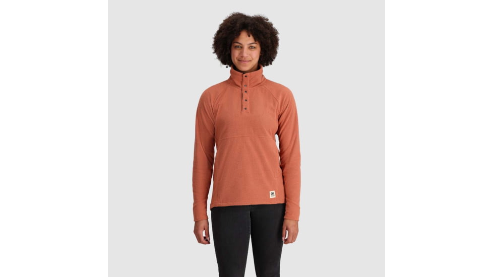 Outdoor Research Trail Mix Snap Pullover - Womens, Cinnamon, Medium, 2799732451007