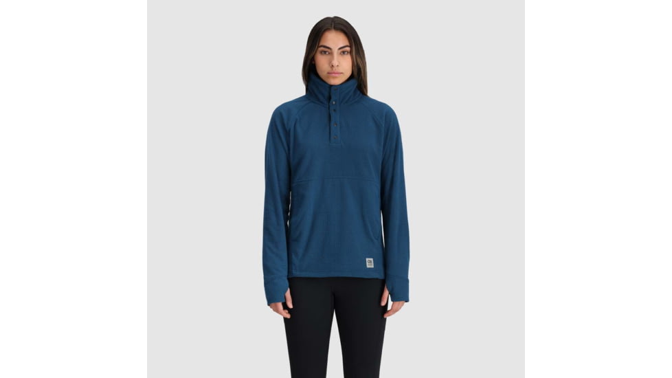 Outdoor Research Trail Mix Snap Pullover - Womens, Harbor, Extra Large, 2799732447009