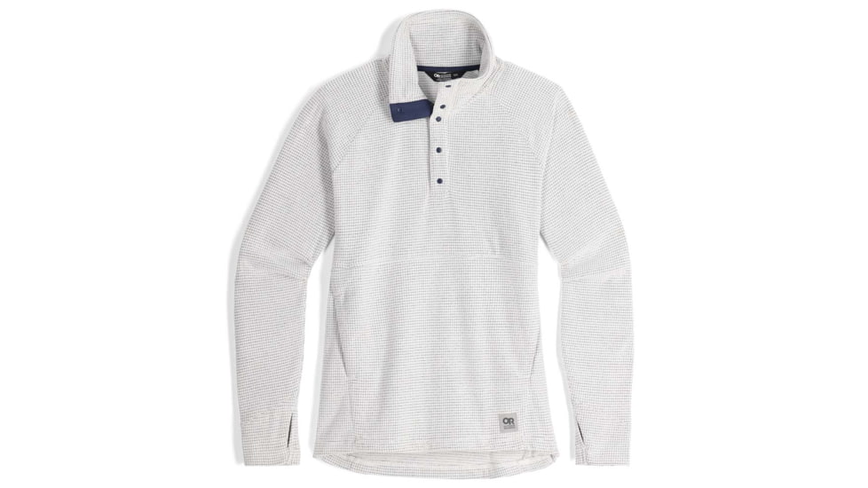 Outdoor Research Trail Mix Snap Pullover - Womens, Snow, Large, 2799732033008