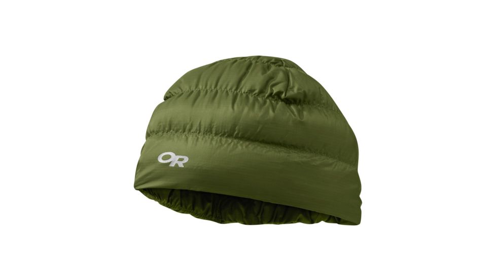 Outdoor Research Transcendent Down Beanie, Seaweed, Small/Medium, 2434851431015