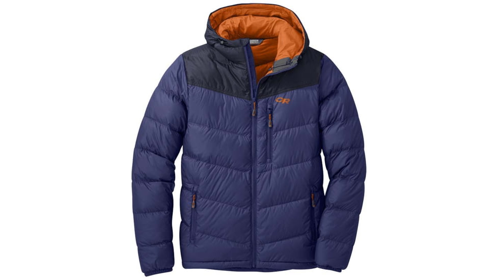 Outdoor Research Transcendent Down Hoodie - Mens, Twilight/Ink, Small, 2680841917006