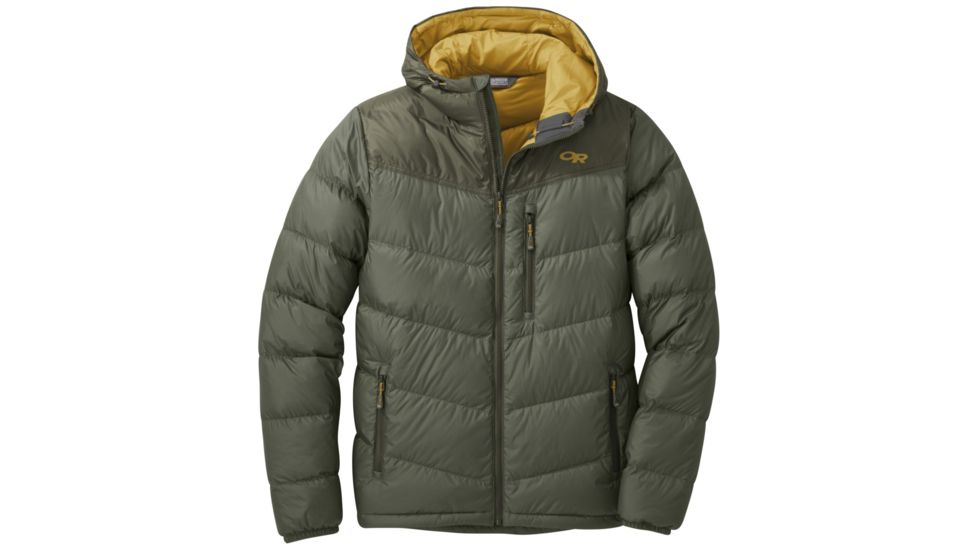 Outdoor Research Transcendent Down Hoody - Mens, Basil/Juniper, Small, 2680841390006