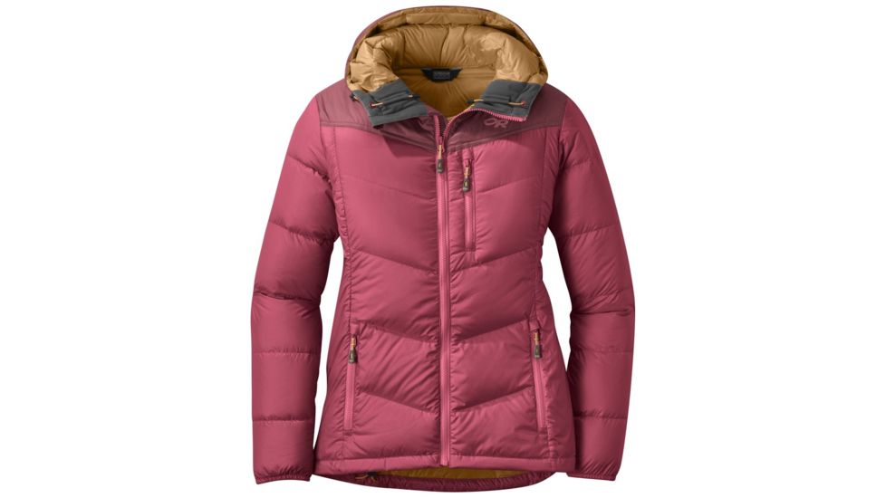 Outdoor Research Transcendent Down Hoody - Womens, Garnet/Zin, XS, 2681051374005