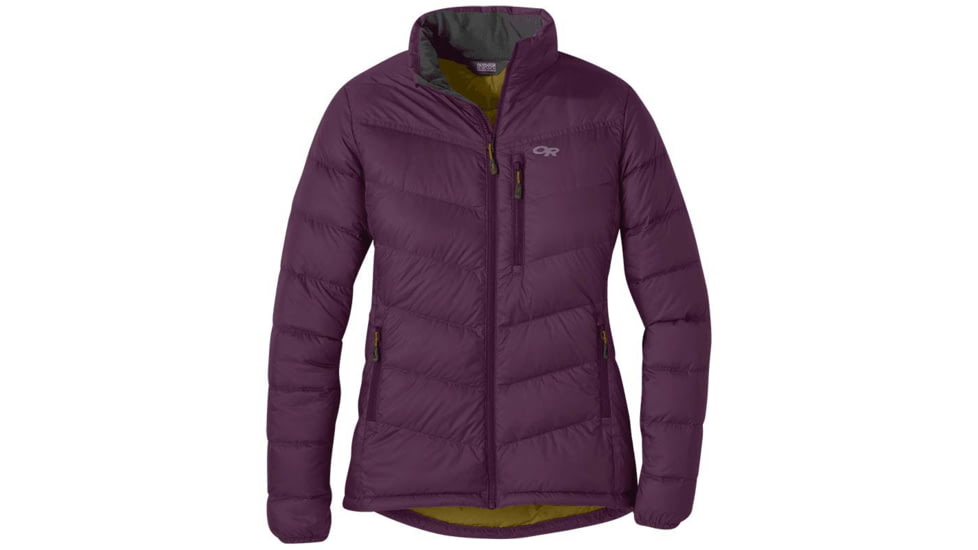 Outdoor Research Transcendent Down Jacket - Womens, Blackberry, Medium, 2681060325007