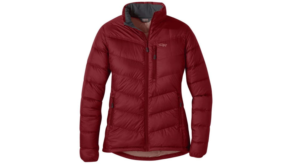 Outdoor Research Transcendent Down Jacket - Womens, Madder, Small, 2681061859006