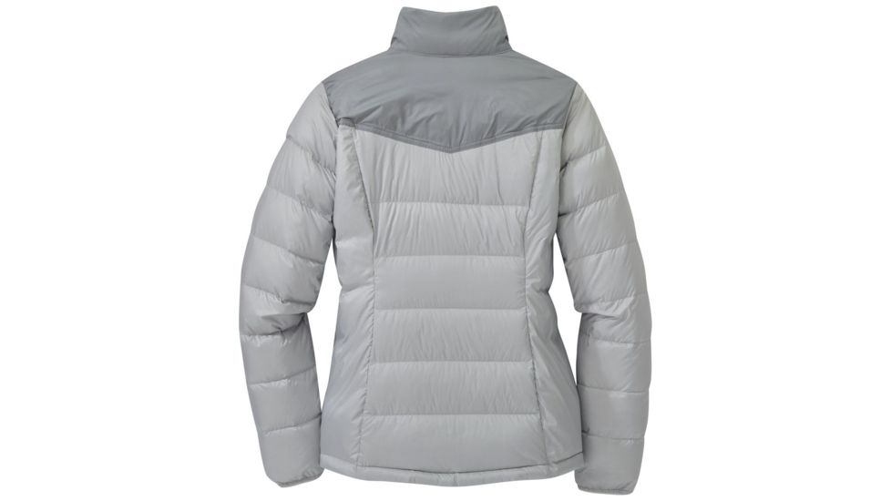 Outdoor Research Transcendent Down Jacket - Womens, Smoke/Light Pewter, Large, 2681061620008