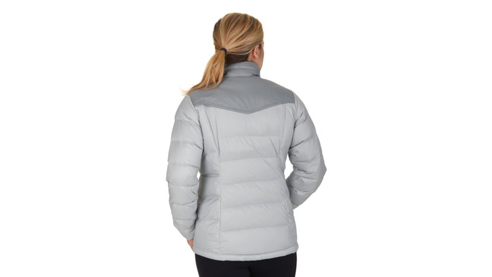 Outdoor Research Transcendent Down Jacket - Womens, Smoke/Light Pewter, Large, 2681061620008