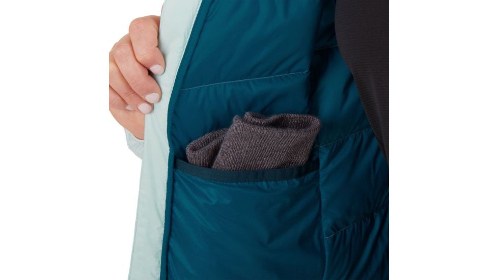 Outdoor Research Transcendent Down Jacket - Womens, Waterfall/Prussian Blue, Large, 2681061628008