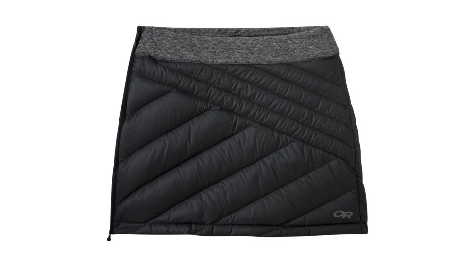Outdoor Research Transcendent Down Skirt - Womens, Black, Large, 2714370001008