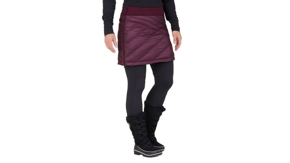 Outdoor Research Transcendent Down Skirt - Womens, Cacao, Large, 2714371567008