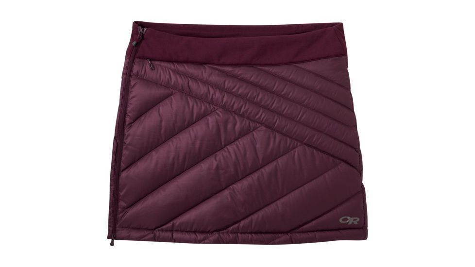 Outdoor Research Transcendent Down Skirt - Womens, Cacao, Large, 2714371567008