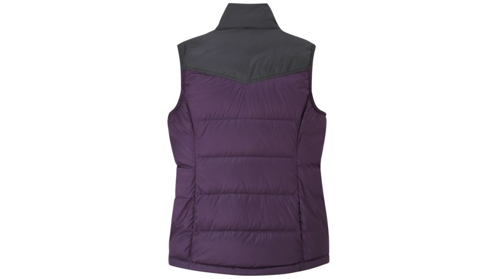 Outdoor Research Transcendent Down Vest - Womens, Pacific Plum/Storm, Small, 2681071395006