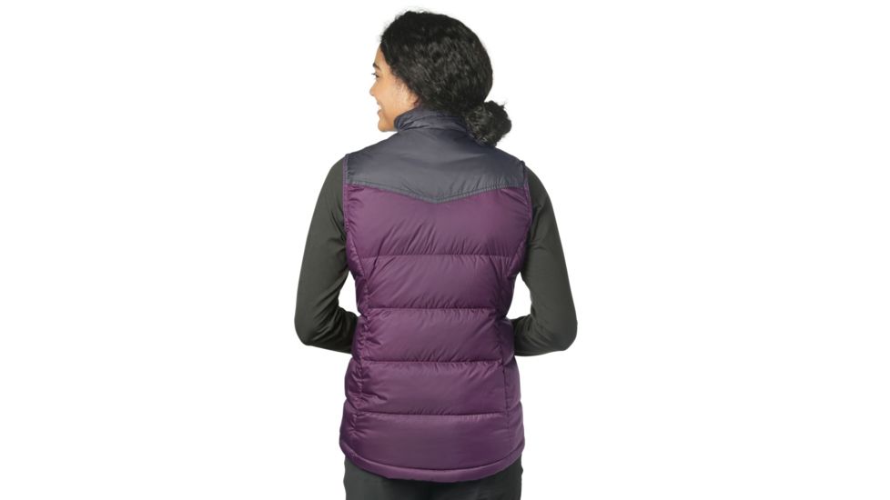 Outdoor Research Transcendent Down Vest - Womens, Pacific Plum/Storm, Small, 2681071395006