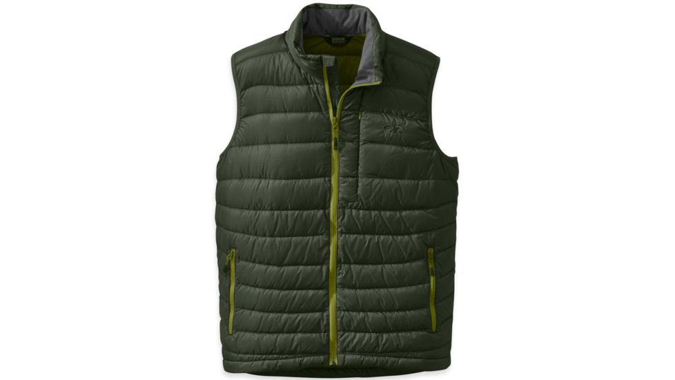 Outdoor Research Transcendent Vest - Men's-Evergreen/Hops-Small