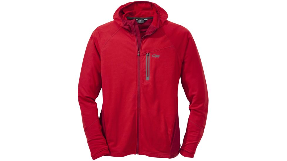 Outdoor Research Transition Hoody - Men's -Hot Sauce/Agate-Large