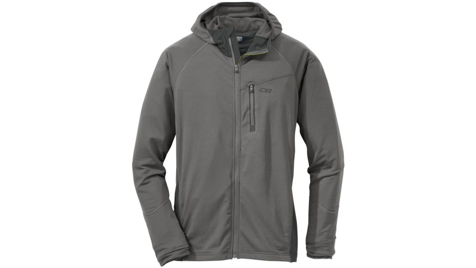 Outdoor Research Transition Hoody - Men's -Pewter/Charcoal-X-Large