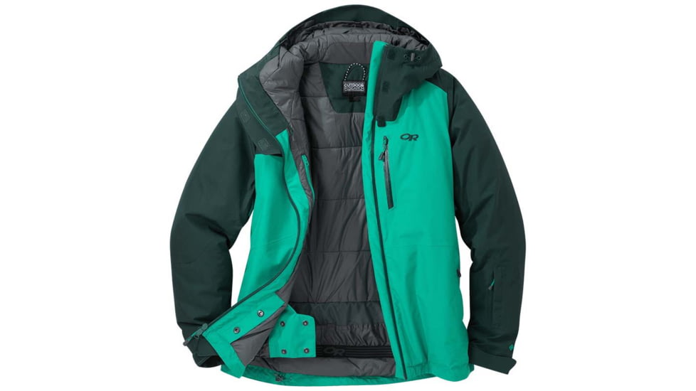 Outdoor Research Tungsten Jacket - Womens, Jade/Fir, Large, 2775791896008
