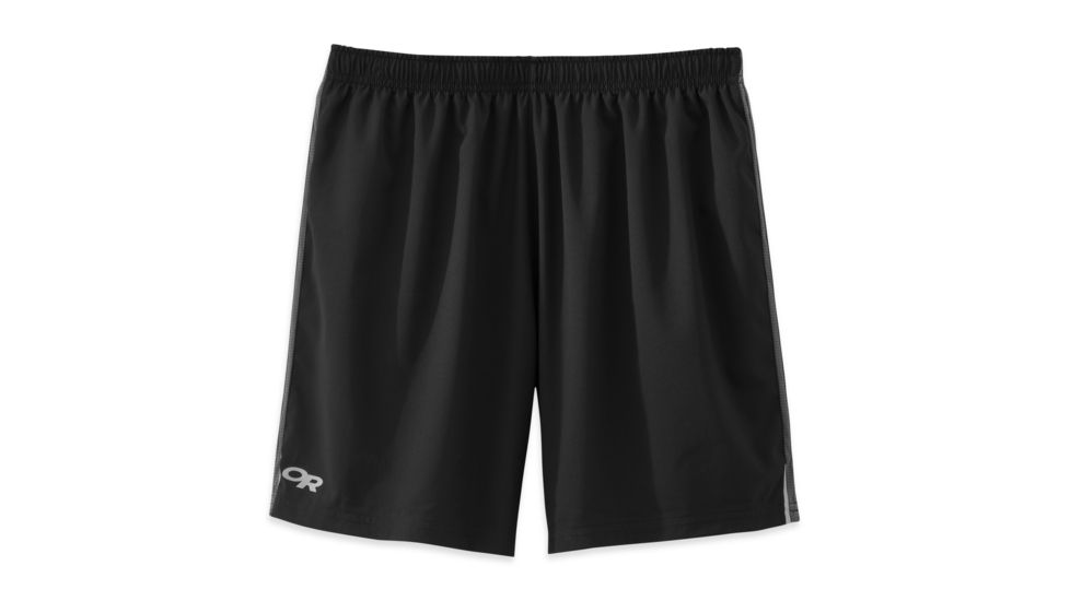 Outdoor Research Turbine Shorts - Mens-Black/Pewter-7 in-Small