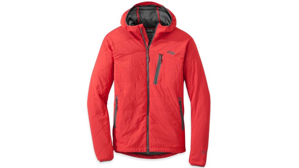 Outdoor Research Uberlayer Hooded Jacket - Men's-Hot Sauce-X-Large