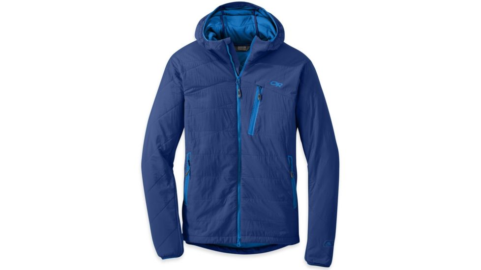Outdoor Research Uberlayer Hooded Jacket - Mens-Baltic-Small