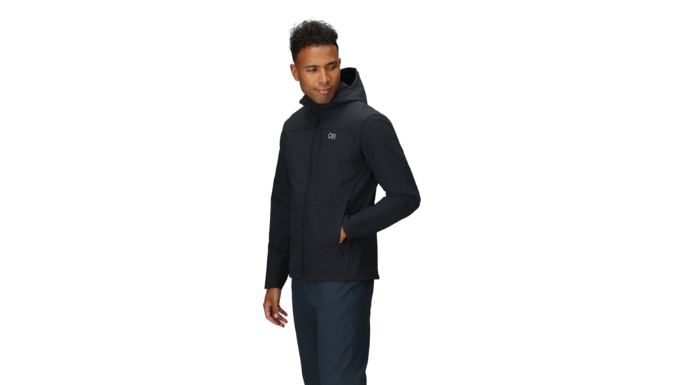 Outdoor Research Ultima Softshell Hoodie - Mens, Black, Small, 3224080001-S