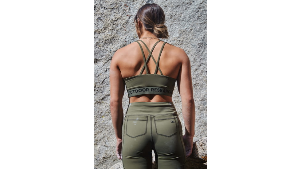 Outdoor Research Vantage Light Support Bra - Womens, Fatigue, Small, 2876500740006