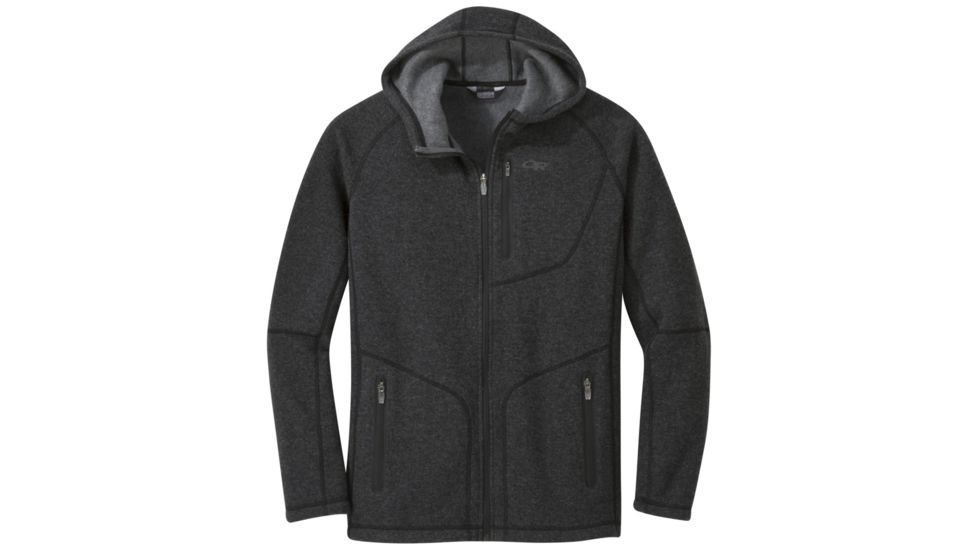 Outdoor Research Vashon Fleece Full-Zip - Mens, Charcoal Heather, Large, 2681140893008