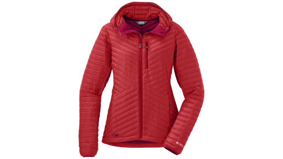 Outdoor Research Verismo Hooded Jacket - Women's-Flame-Small