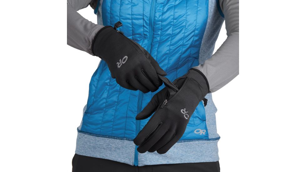 Outdoor Research Versaliner Sensor Gloves - Womens, Black, Medium, 2715570001007