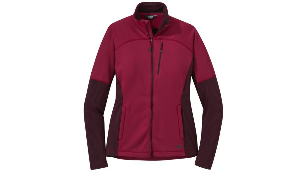 Outdoor Research Vigor Full Zip - Womens, Beet/Cacao, Medium, 2714761587007