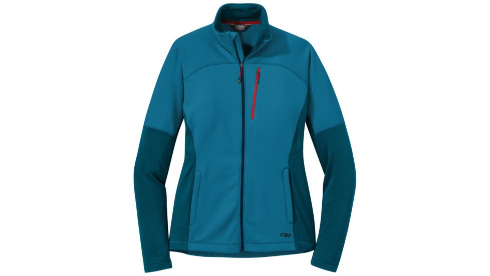 Outdoor Research Vigor Full Zip - Womens, Celestial Blue, Small, 2714761576006