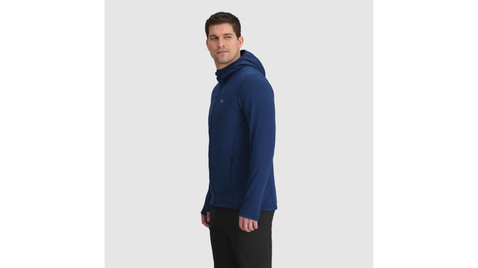 Outdoor Research Vigor Grid Fleece Full Zip Hoodie - Mens, Cenote, S, 3005032650006
