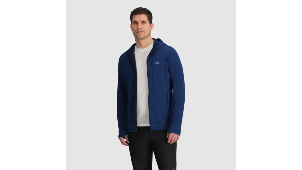 Outdoor Research Vigor Grid Fleece Full Zip Hoodie - Mens, Cenote, S, 3005032650006