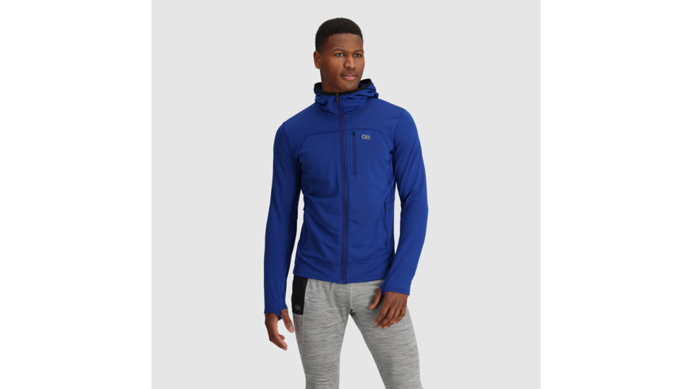 Outdoor Research Vigor Grid Fleece Full Zip Hoodie - Mens, Galaxy, Large, 3005032274008