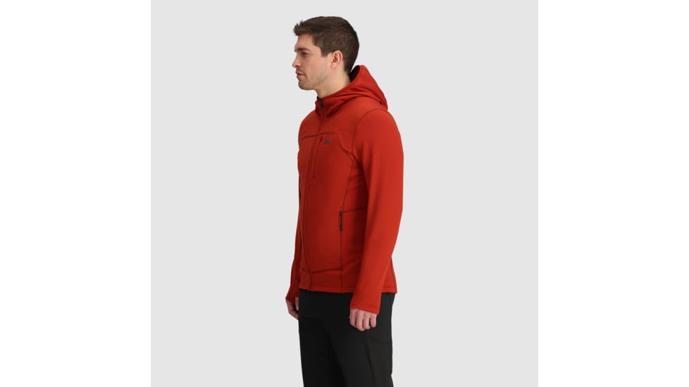 Outdoor Research Vigor Grid Fleece Full Zip Hoodie - Mens, Jupiter, S, 3005032756006